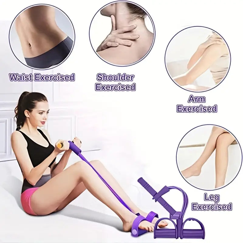BANDA DE EJERCICIOS CON PEDAL - FULLSPORT®